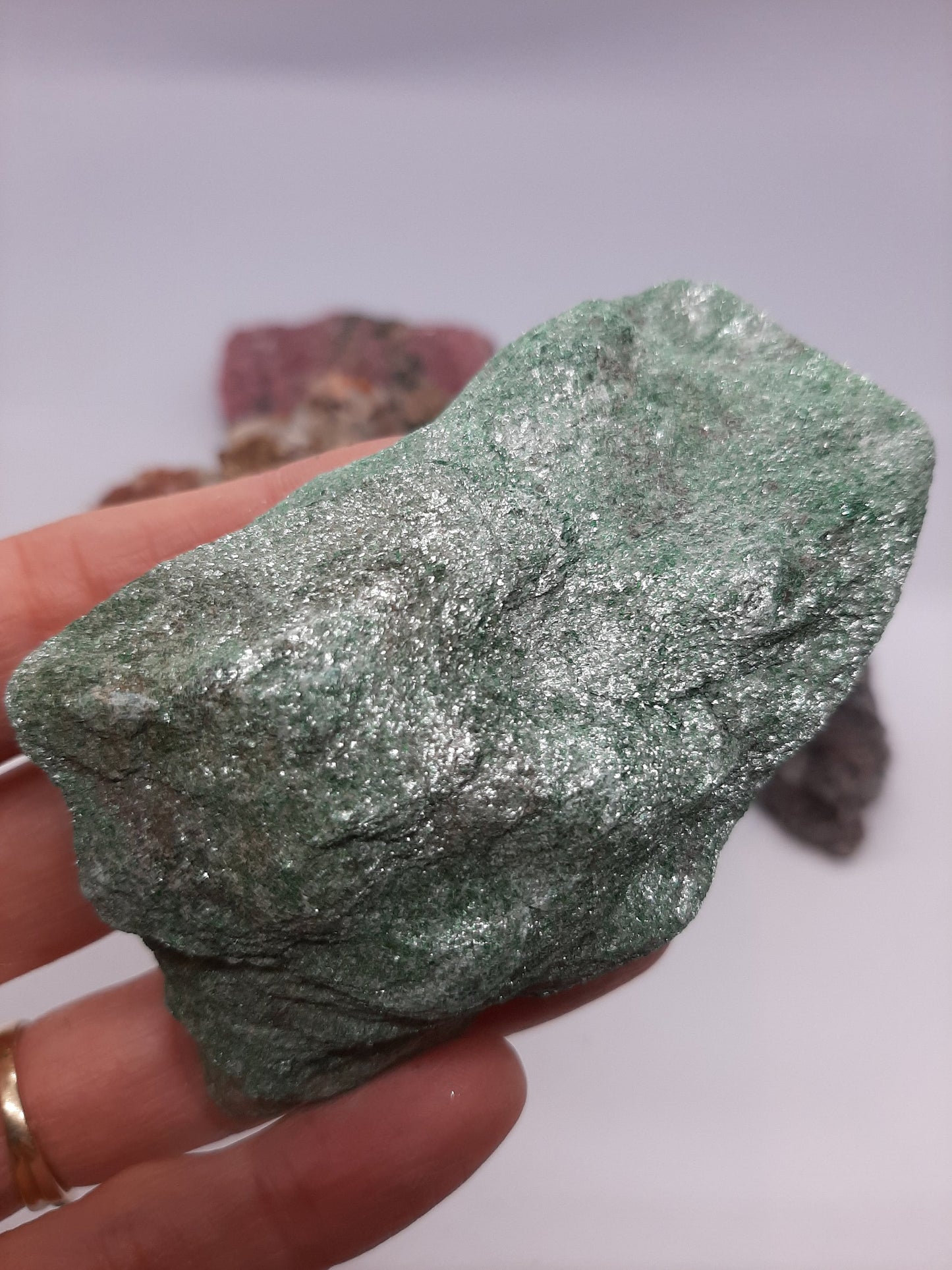 Large natural raw Fuschite