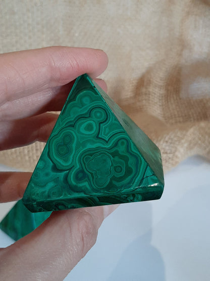 Malachite pyramid