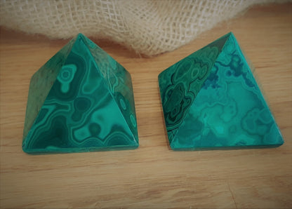 Malachite pyramid