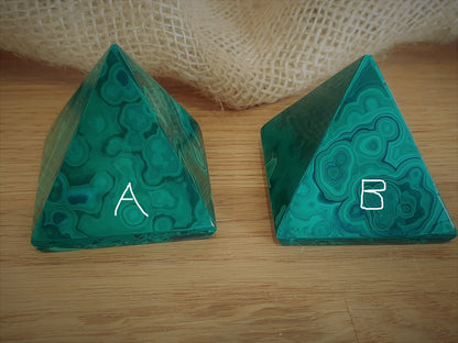 Malachite pyramid