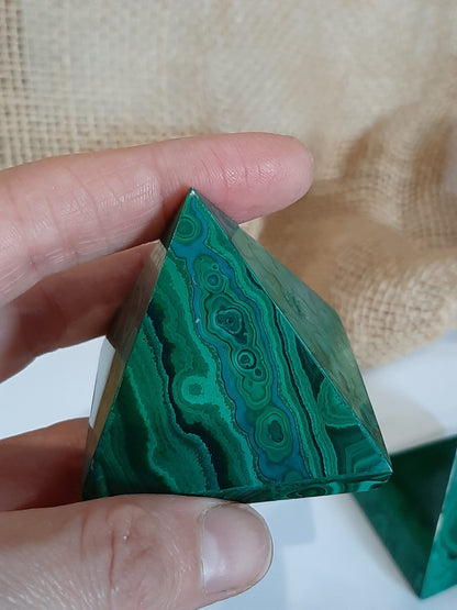 Malachite pyramid