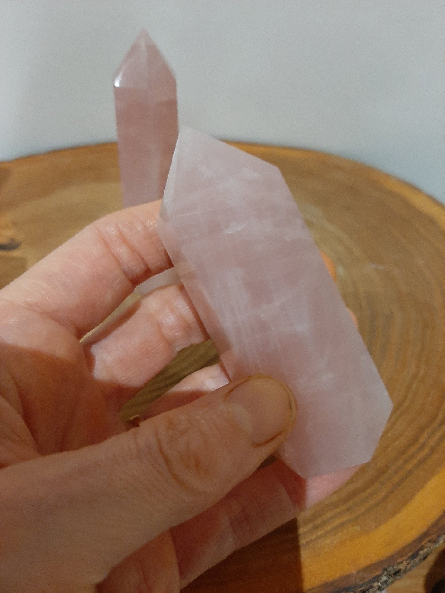 Rose Quartz Points 9-10cm