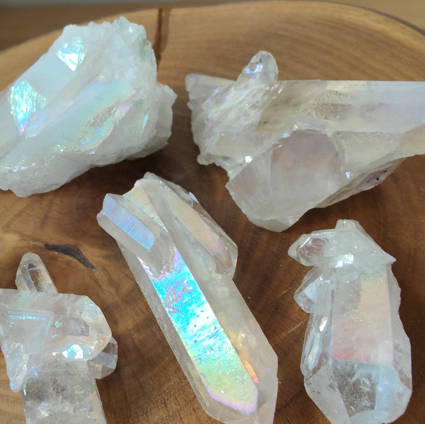 Aura Quartz Clusters