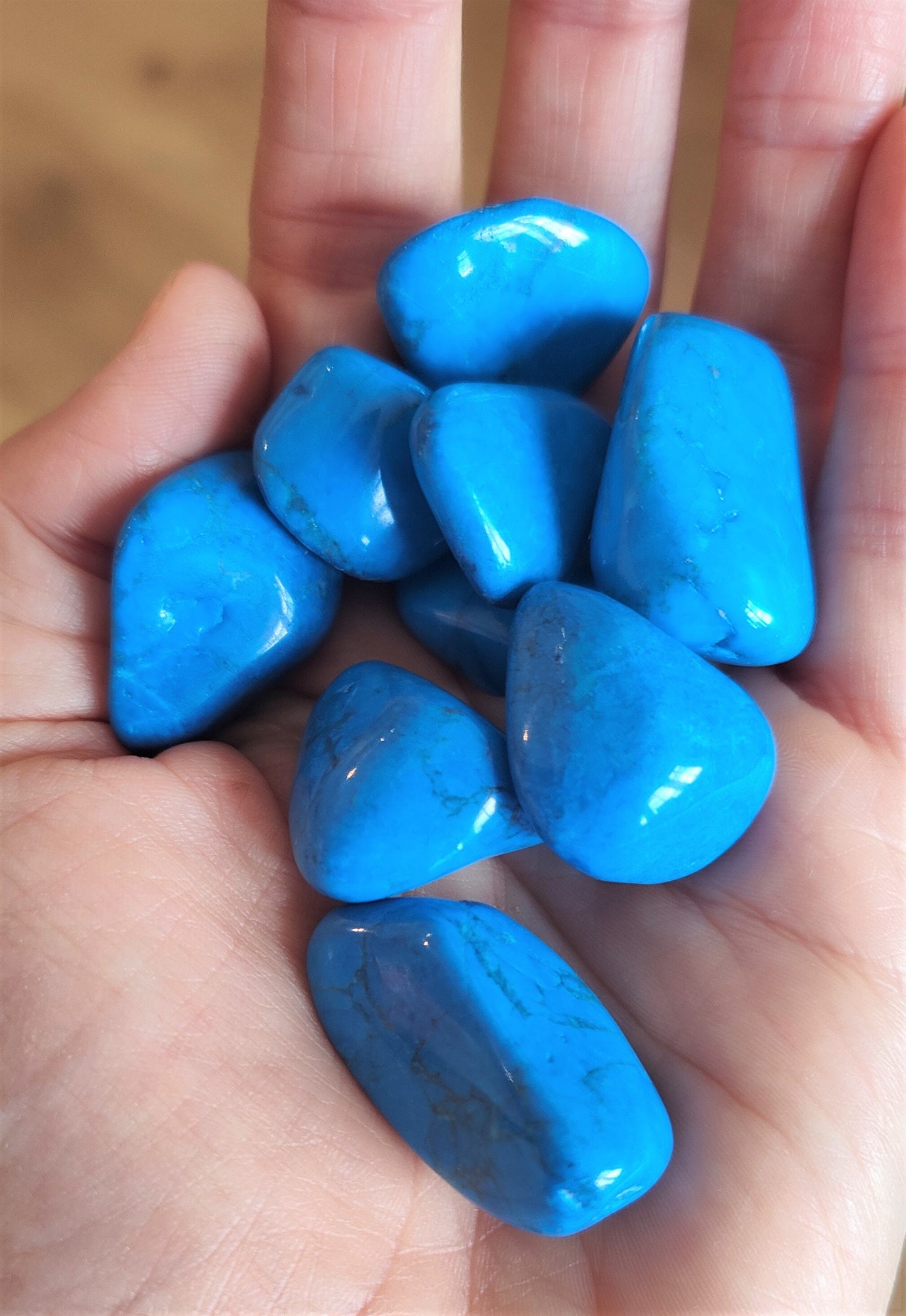 Blue Howlite Tumblestones