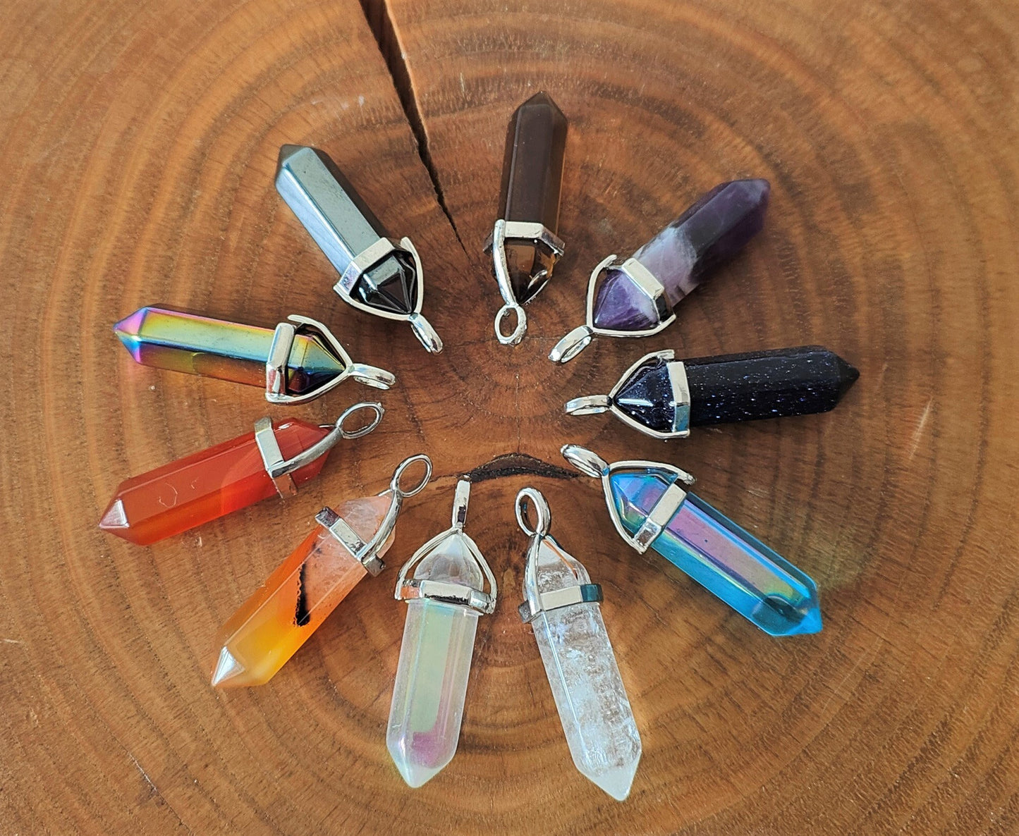 Lozenge Gem Pendants