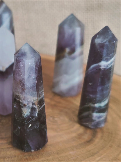 Chevron Amethyst Points 5-6cm