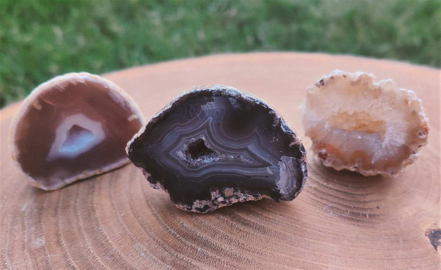 Brown Coloured Agate Geodes