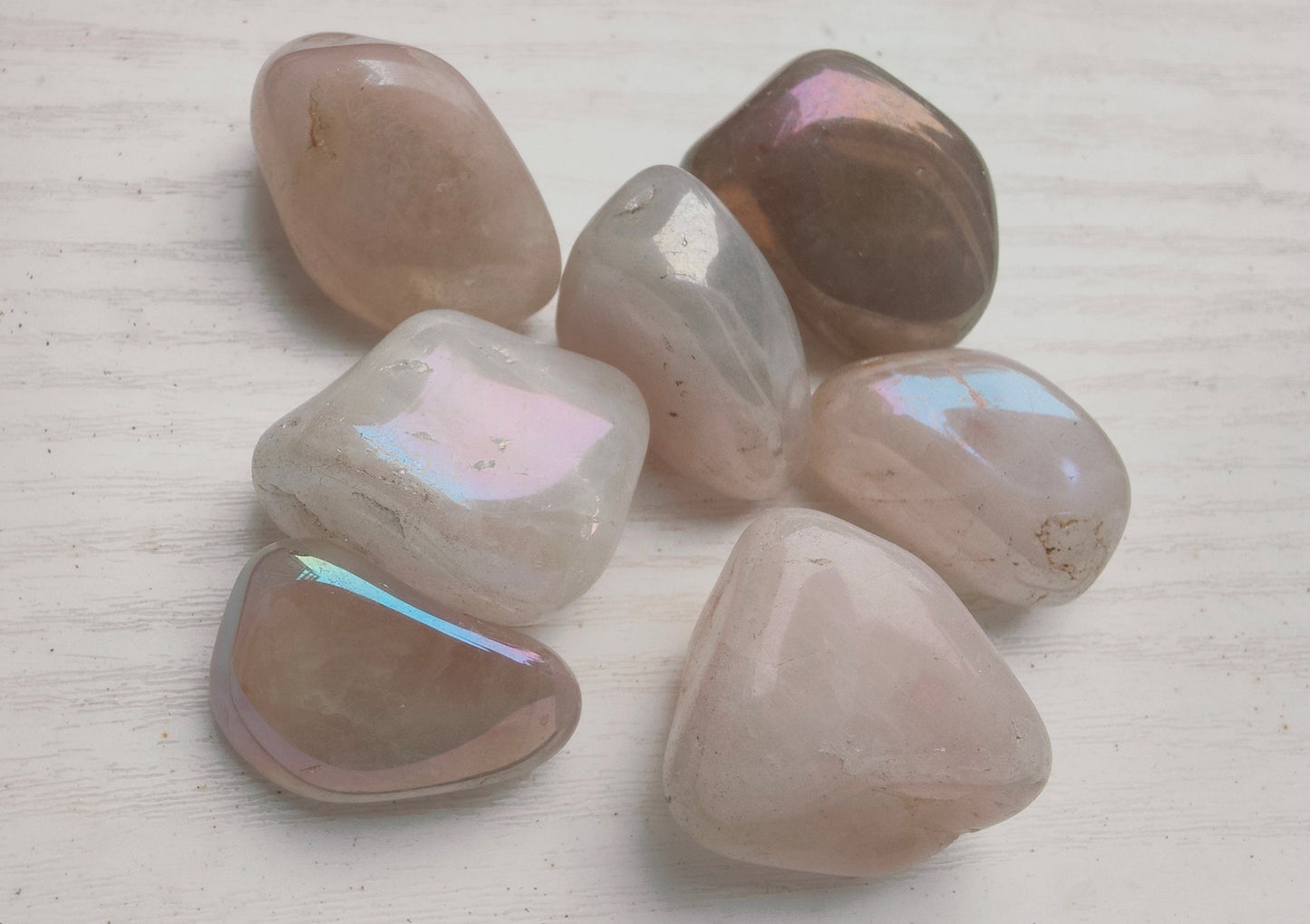 Rose Aura Quartz Tumblestones