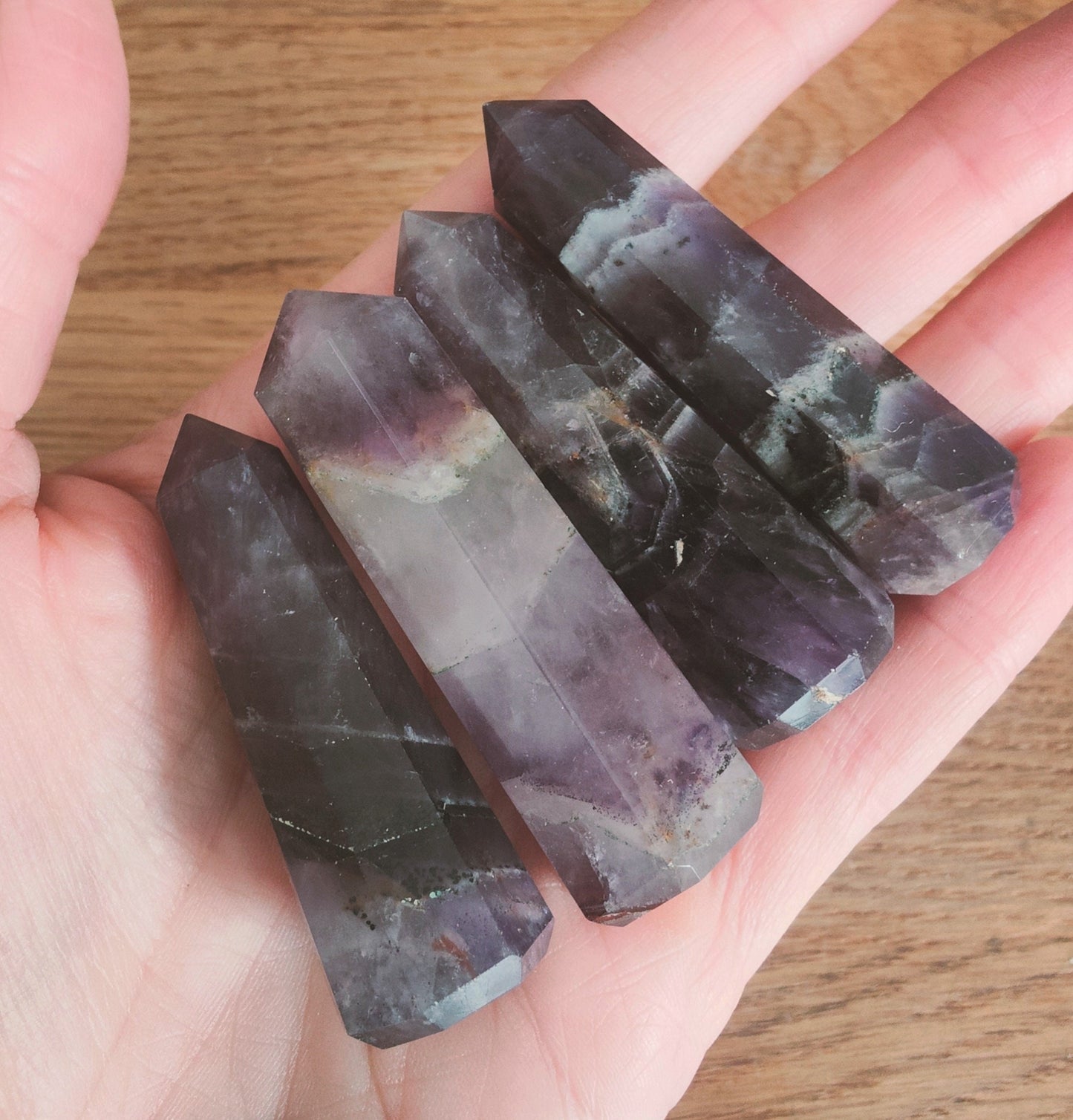 Chevron Amethyst Points 5-6cm