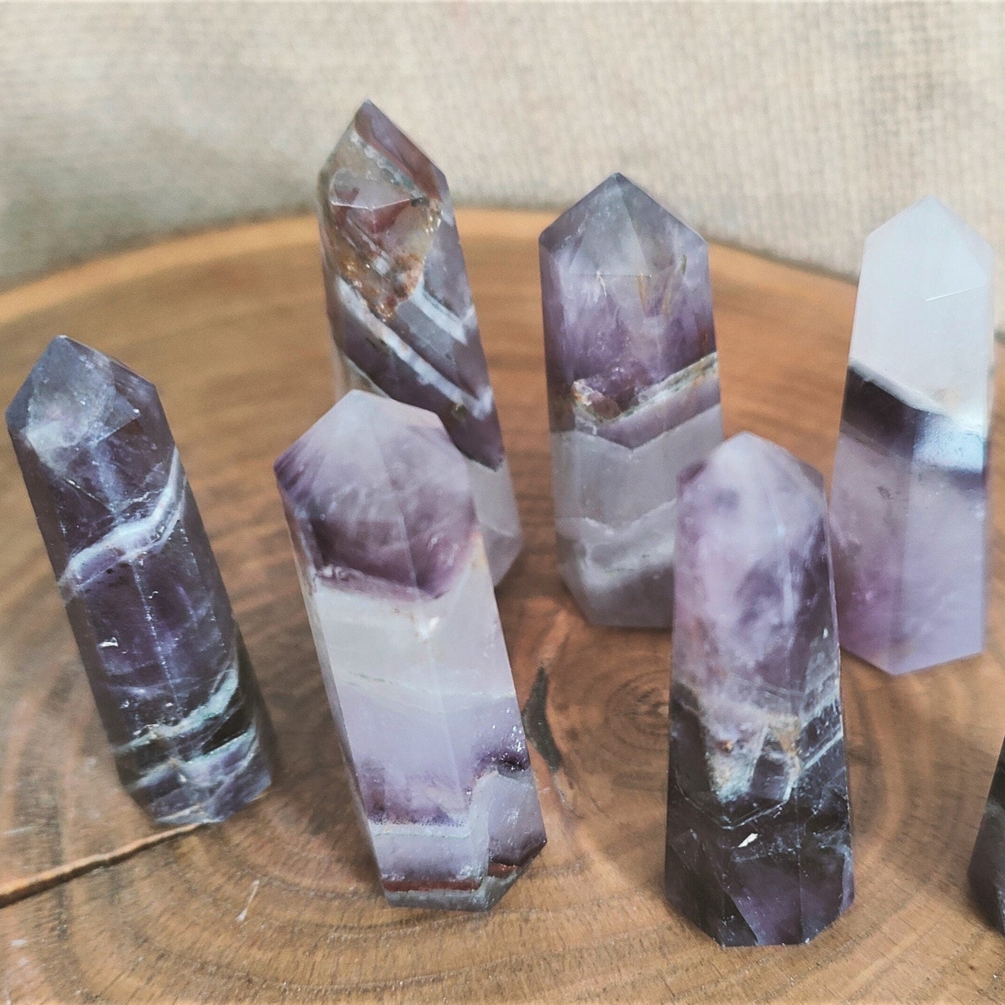 Chevron Amethyst Points 5-6cm