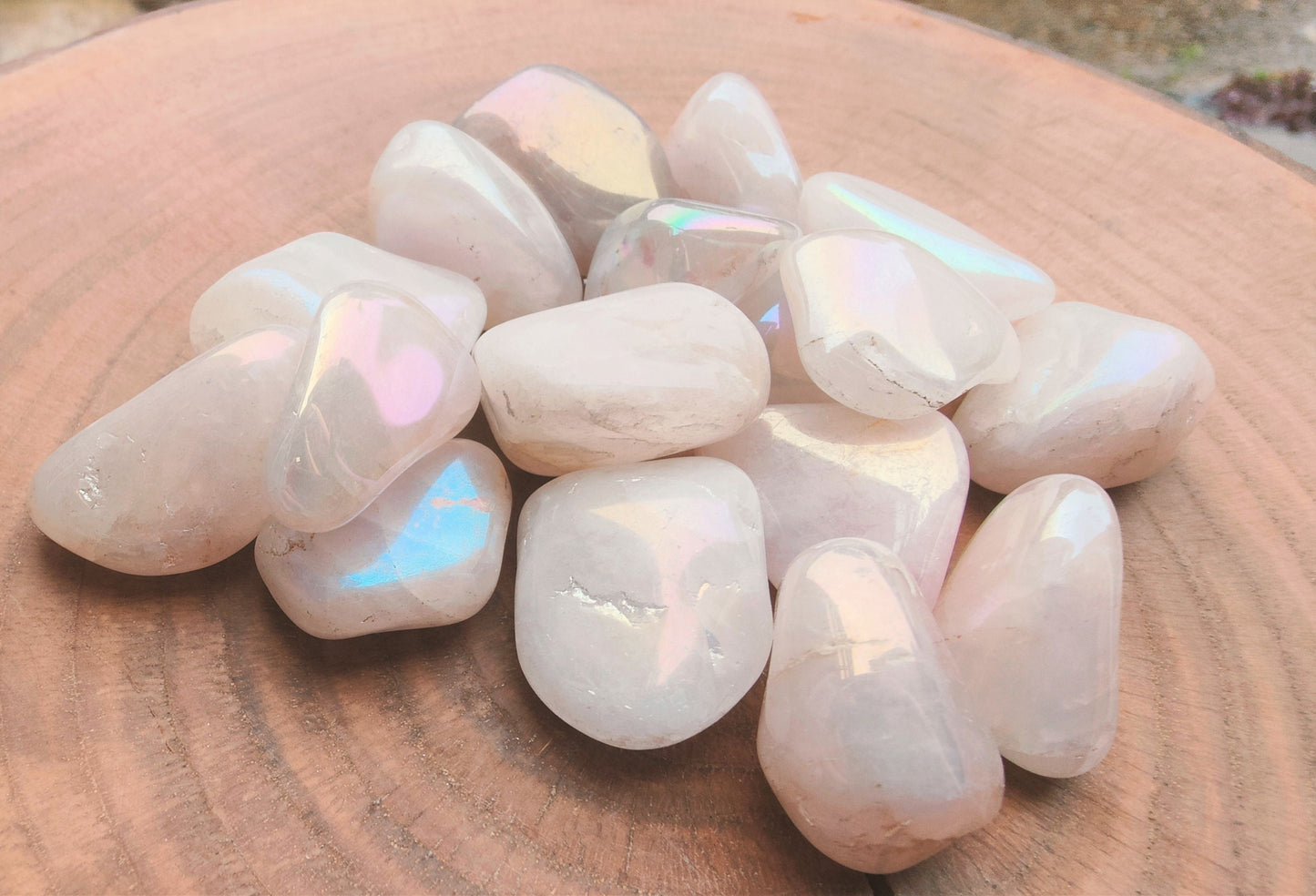 Rose Aura Quartz Tumblestones