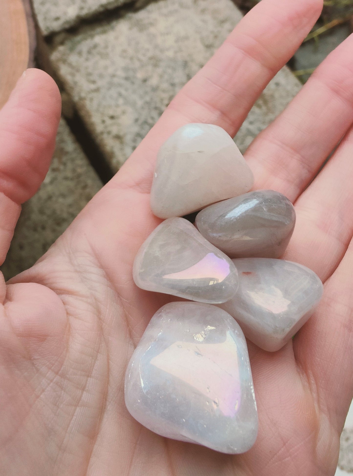 Rose Aura Quartz Tumblestones