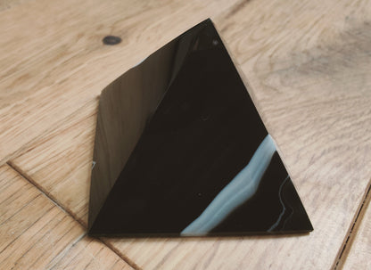 Black Agate Pyramid