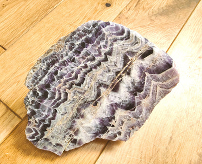 Chevron Amethyst Polished Piece 16cm