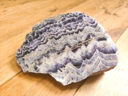 Chevron Amethyst Polished Piece 16cm