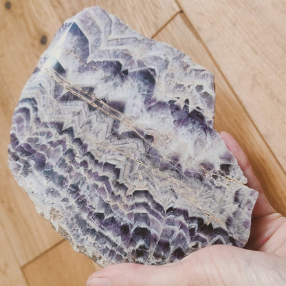 Chevron Amethyst Polished Piece 16cm