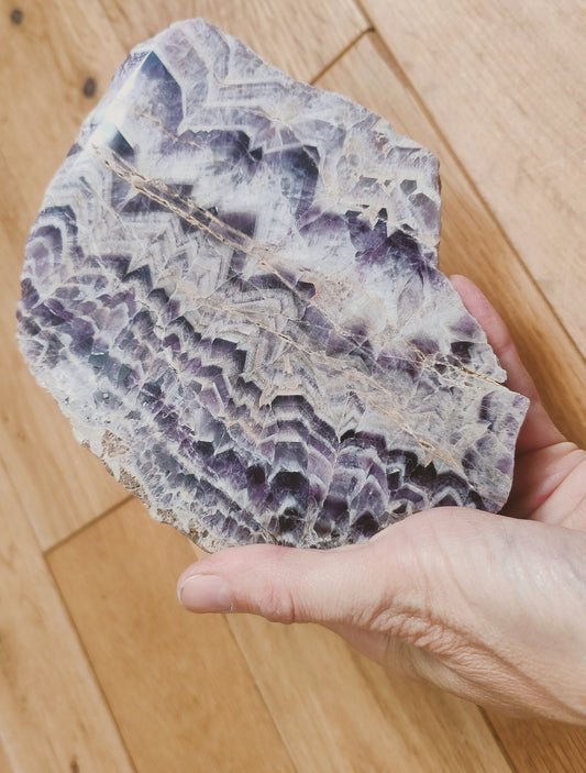 Large Chevron Amethyst Chunk